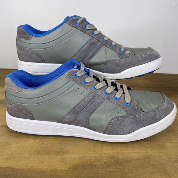 TOMMY ARMOUR Pivot Spikeless Golf Shoes Mens Sz 13 Gray / Blue Lace Up #F2062487 - Picture 4 of 10